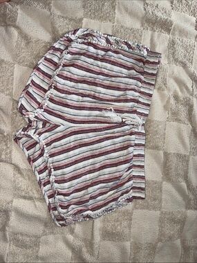 Striped Red and White Women's Lounge Shorts